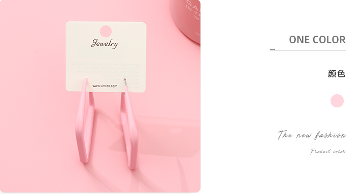 Stylish Paint Square Earrings