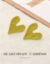 Stylish Paint Heart-shape Earrings
