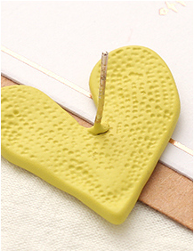 Stylish Paint Heart-shape Earrings