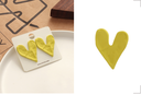 Stylish Paint Heart-shape Earrings