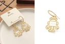 Simple Metal Robot Earrings
