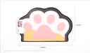 Cute Cat's Paw Farley Velvet Floor Mat