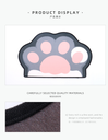 Cute Cat's Paw Farley Velvet Floor Mat