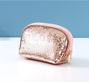 Sequin Arc-shaped Makeup Bag(Champaign Gold)