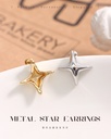 Simple Metal Star Earrings