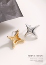 Simple Metal Star Earrings