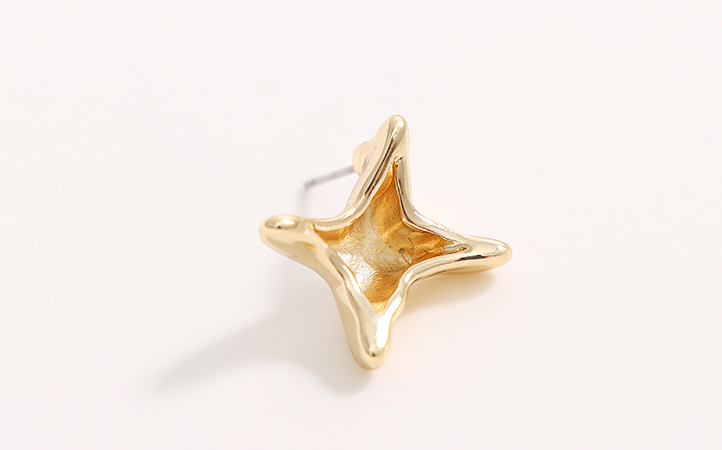 Simple Metal Star Earrings
