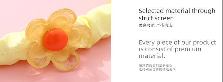 Fluorescent Flower Kids Hair Band