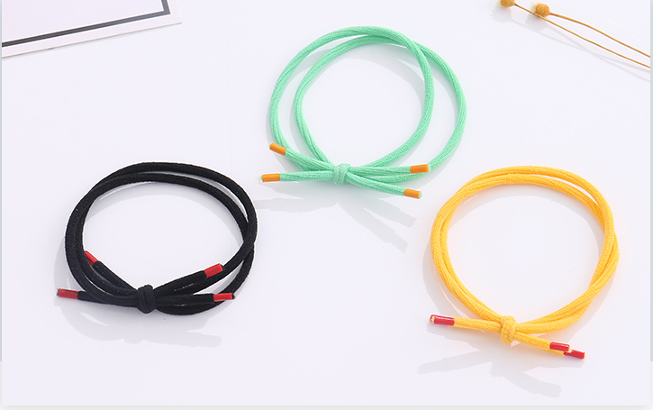 High-elastic Knot Hair Ropes 3PCS