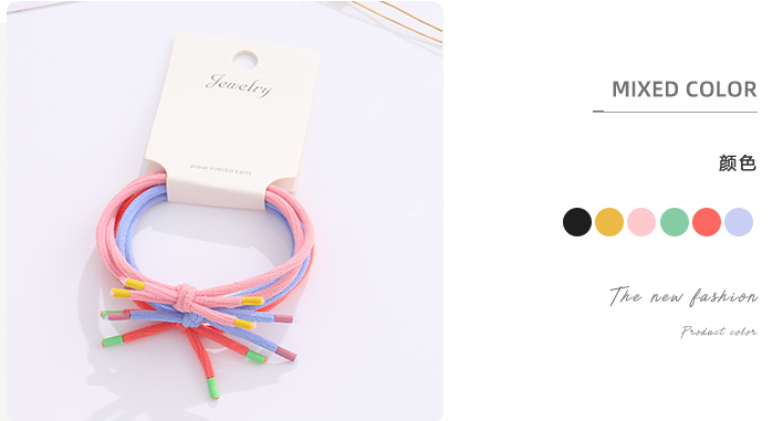 High-elastic Knot Hair Ropes 3PCS