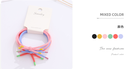 High-elastic Knot Hair Ropes 3PCS