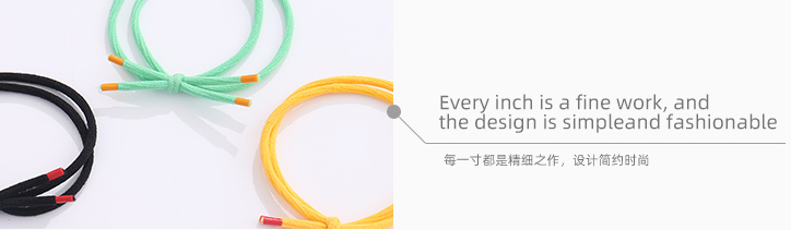 High-elastic Knot Hair Ropes 3PCS