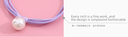 Three Layers Imitation Pearl Hair Ropes 2PCS