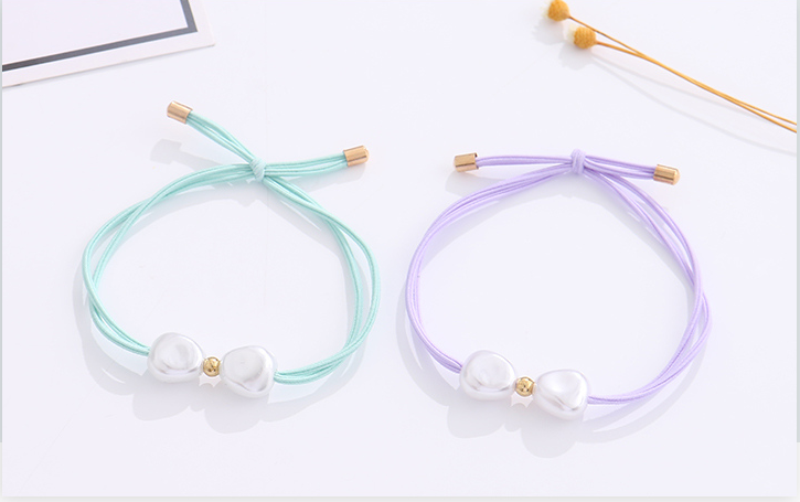 Stylish Beads Hair Ropes 2PCS