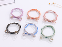 Knot Plastic Pearl Hair Ropes 2PCS