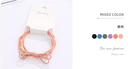 Knot Plastic Pearl Hair Ropes 2PCS