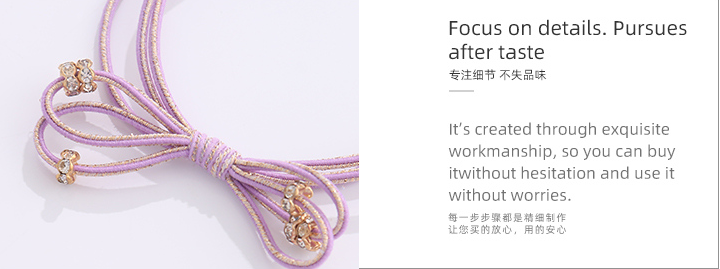 Knot Plastic Pearl Hair Ropes 2PCS