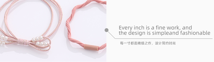 Knot Imitation Pearl Hair Ropes 2PCS