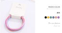Simple Four Layers Hair Ropes 3PCS