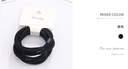 Pierced Silver Wire Basic Hair Ropes 8 PCS