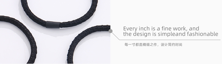 Pierced Silver Wire Basic Hair Ropes 8 PCS