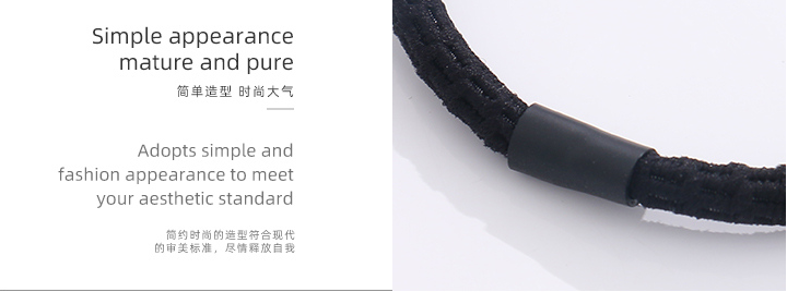 Pierced Silver Wire Basic Hair Ropes 8 PCS