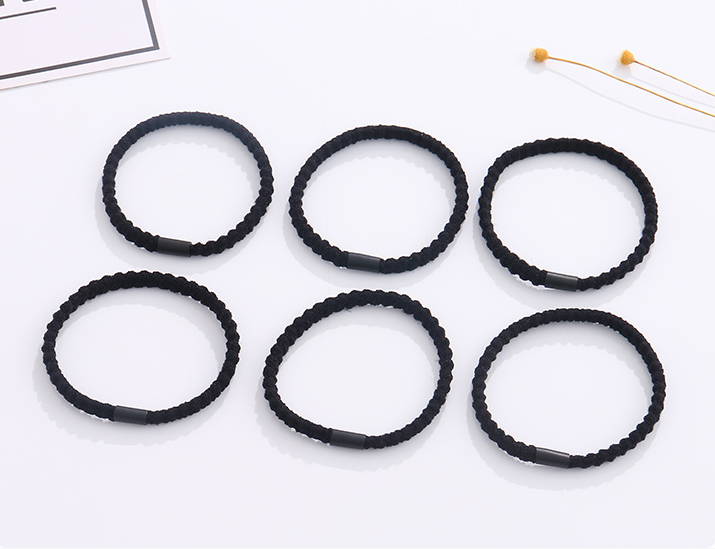 Twist Wide Flat Basic Hair Ropes 6 PCS