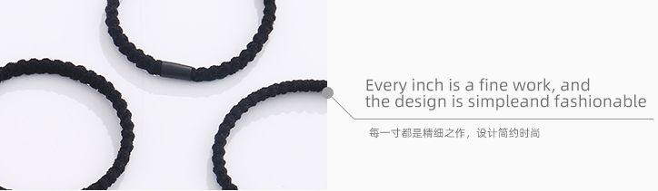 Twist Wide Flat Basic Hair Ropes 6 PCS