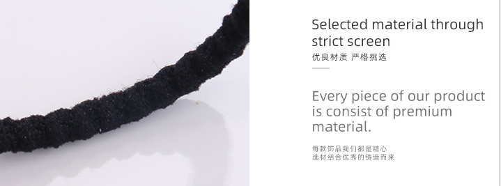 Twist Wide Flat Basic Hair Ropes 6 PCS