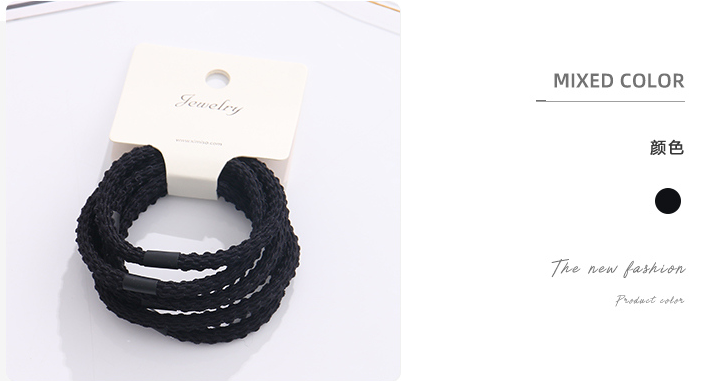 High-elastic Twist Hair Ropes 6 PCS