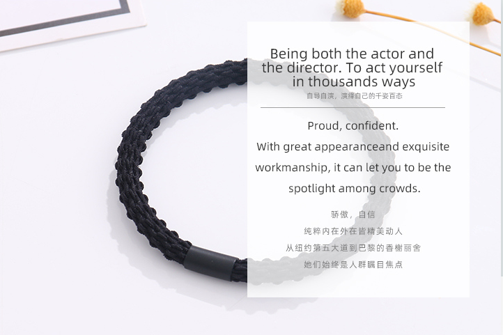 High-elastic Twist Hair Ropes 6 PCS