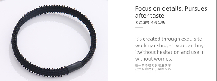 Wide Flat Crisperding Basic Hair Ropes 6 PCS