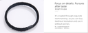 Wide Flat Crisperding Basic Hair Ropes 6 PCS