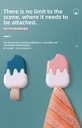 Ice Cream Self-Adhesive Hooks (2 Count)