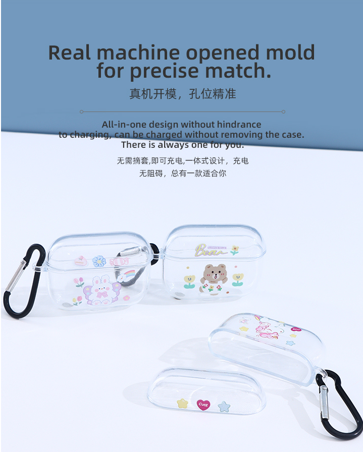 Colorful Cartoon  TWS Earphones Case for 3rd Generation Earphones