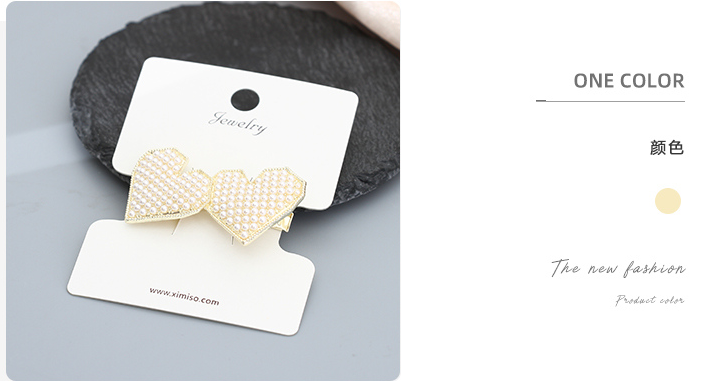 Hearts Hair Clip