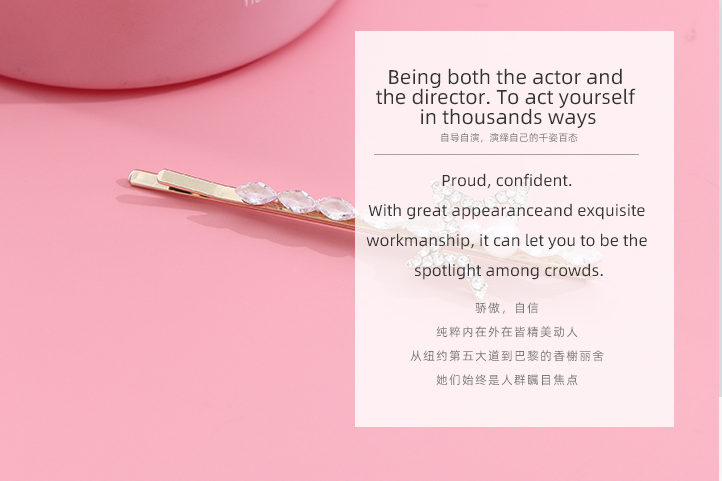 Zircon Star Knot Hair Clip