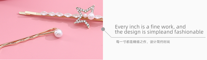 Zircon Star Knot Hair Clip