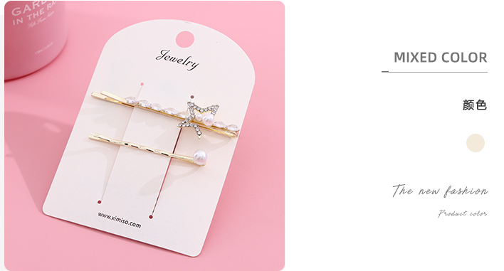 Zircon Star Knot Hair Clip