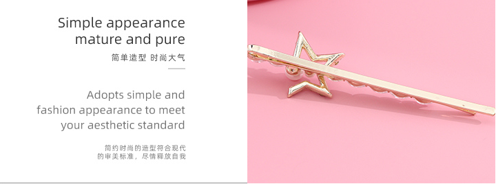 Zircon Star Knot Hair Clip