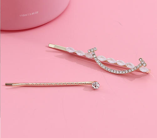 Zircon Smiling Hair Clip