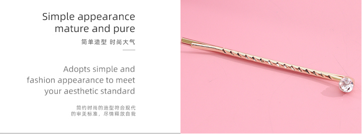 Zircon Smiling Hair Clip