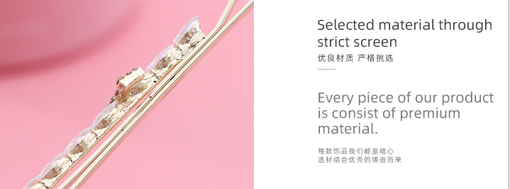Zircon Smiling Hair Clip