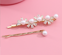 Zircon Fan Shaped Hair Clips
