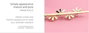 Zircon Fan Shaped Hair Clips