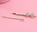 Zircon Bow Knot Hair Clips