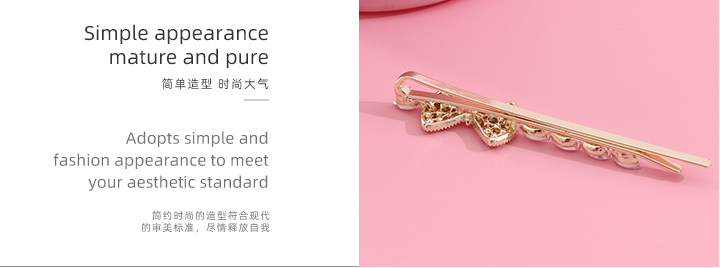 Zircon Bow Knot Hair Clips