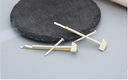 Artificial Pearl Axe Shape Hair Clip