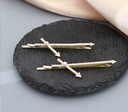 Artificial Pearl Cross Hair Clip