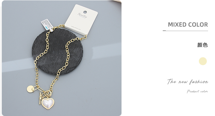 Heart-shape Artificial Pearl Necklace